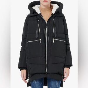Orolay Women’s Thickened Down Jacket Size Medium Black